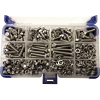 Ahc K-10059 - De acero inoxidable tornillos de fijación hexagonales m6 con tuercas y arandelas (360 piezas)